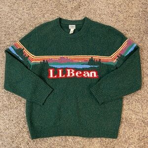 Men's Bean's Classic Ragg Wool Sweater, Crewneck, Intarsia